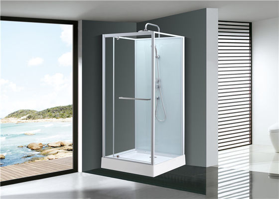 유행 회전축 문, 구석 샤워실, 회색 아크릴 쟁반을 가진 정연한 샤워 오두막